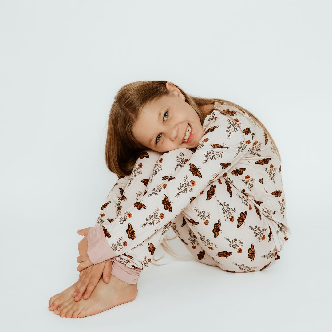 Long Two-Piece Signature Wildflower Wings Pajamas