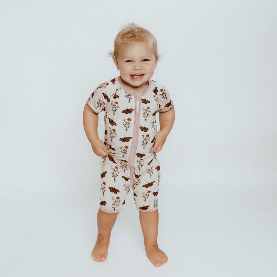Short Zippy Signature Wildflower Wings Pajamas