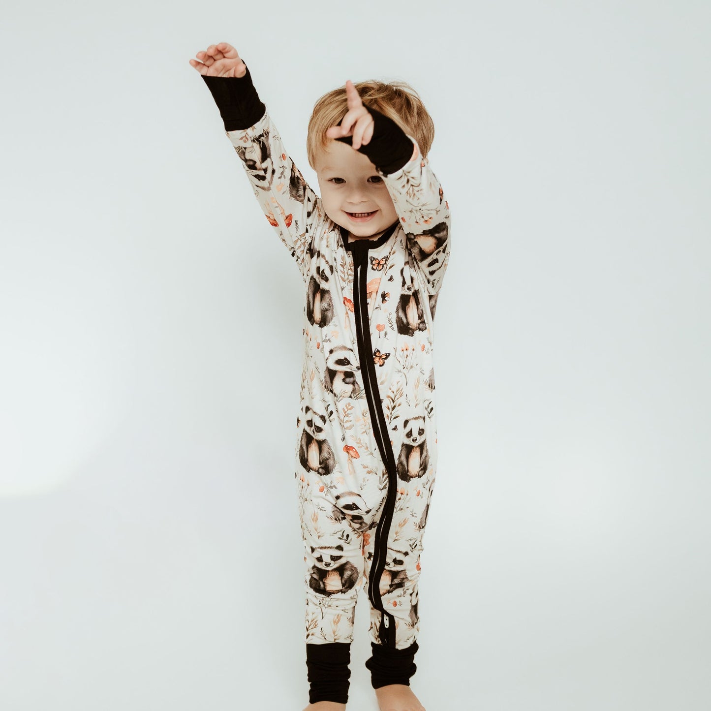 Long Zippy Badgers Pajamas