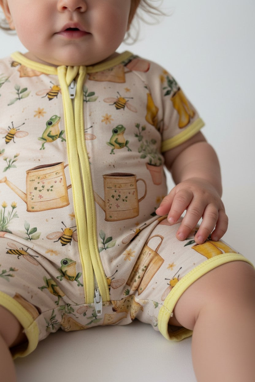 Short Zippy Summertime Friends Pajamas
