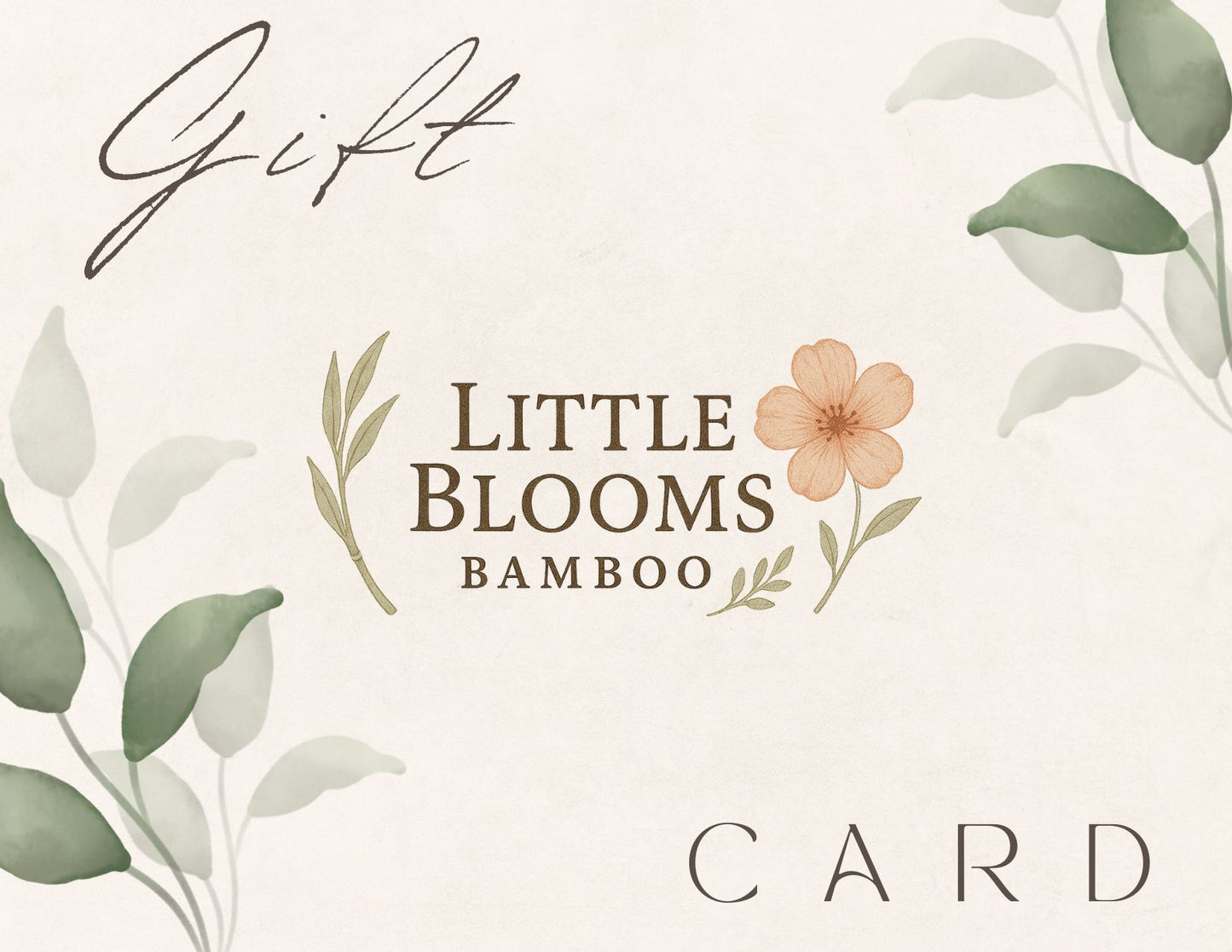 Little Blooms Bamboo Gift Card