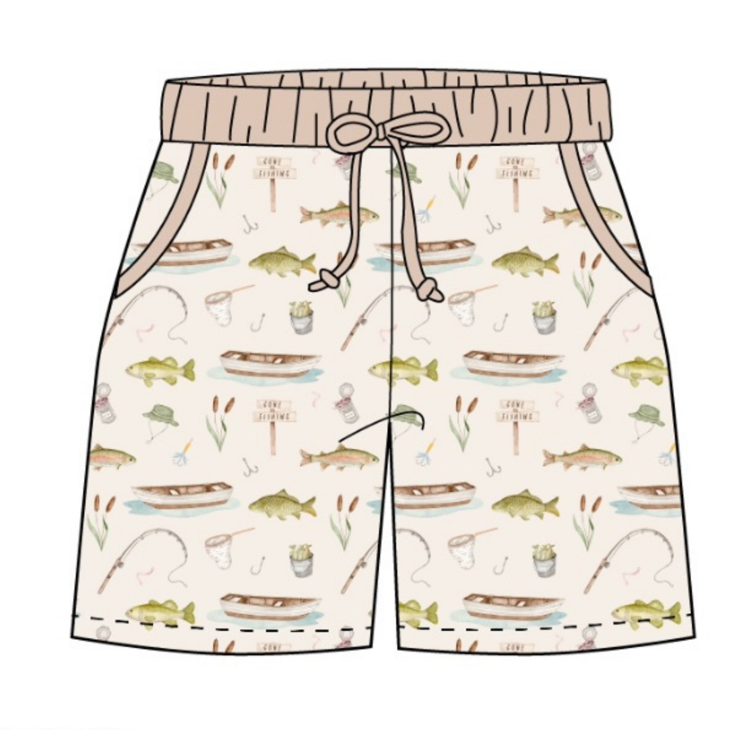 Adult Shorts Gone Fishing