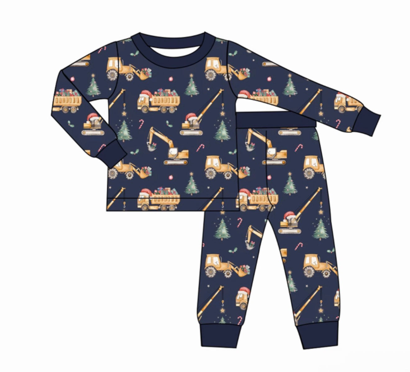 Long Two-Piece Wreck The Halls Pajamas **PREORDER**