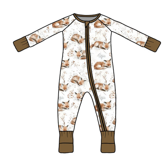 Long Zippy Winter Fox Pajamas