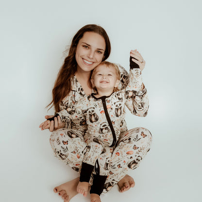 Adult Long Two-Piece Badger Pajamas