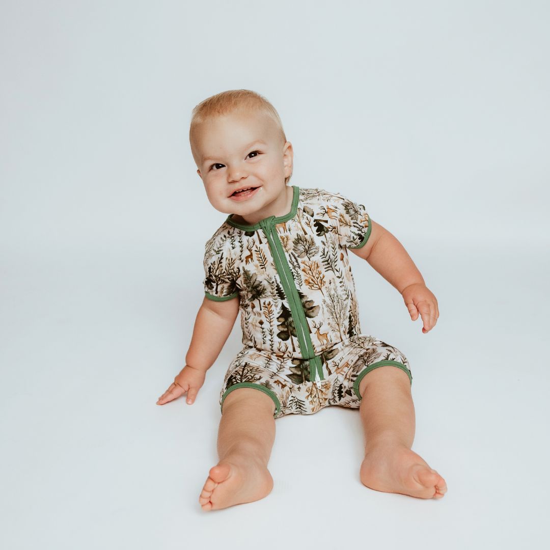 Short Zippy Signature Pine & Dandy Pajamas