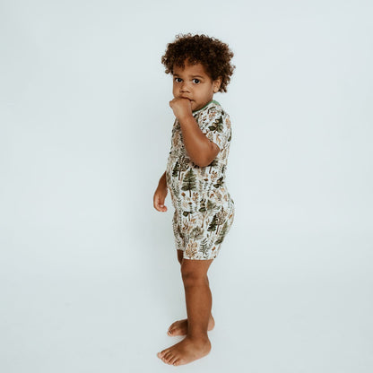 Short Two-Piece Signature Pine & Dandy Pajamas