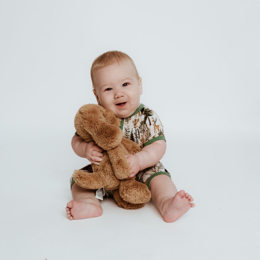 Short Zippy Signature Pine & Dandy Pajamas