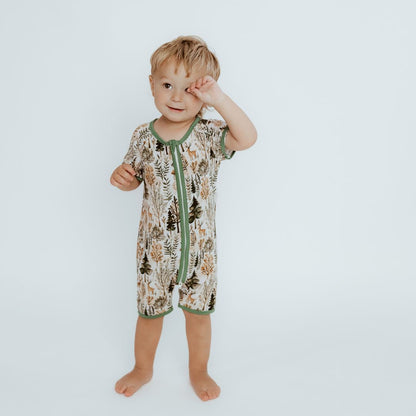 Short Zippy Signature Pine & Dandy Pajamas