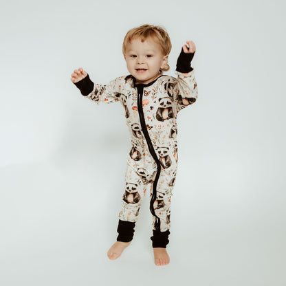 Long Zippy Badgers Pajamas