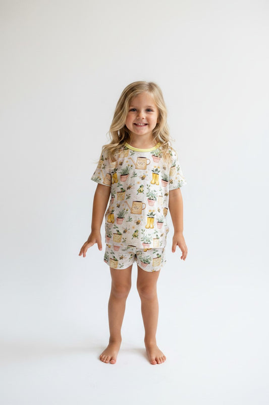 Short Two-Piece Summertime Friends Pajamas