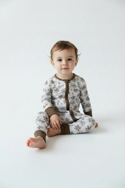 Long Zippy Snowflakes Pajamas