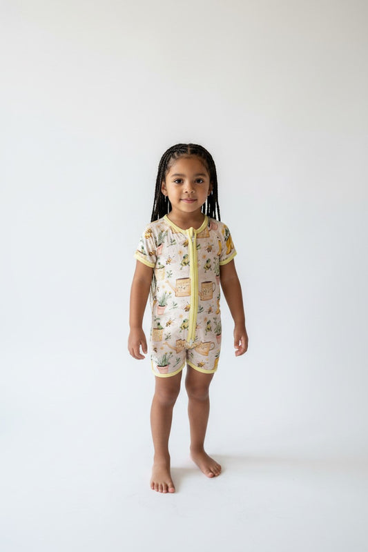 Short Zippy Summertime Friends Pajamas