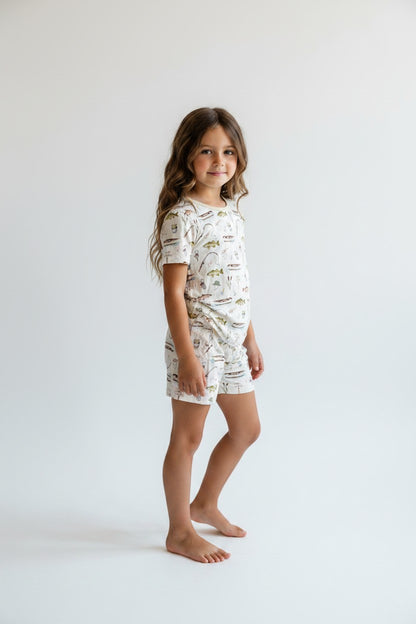 Short Two-Piece Gone Fishing Pajamas
