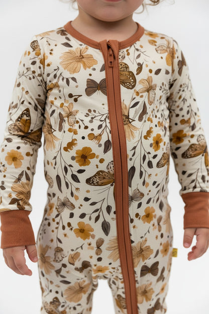 Long Zippy Fall Butterflies Pajamas