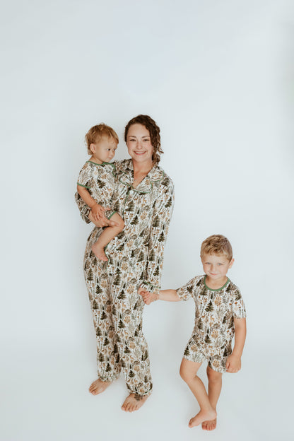 Adult Long Two-Piece Signature Pine & Dandy Pajamas